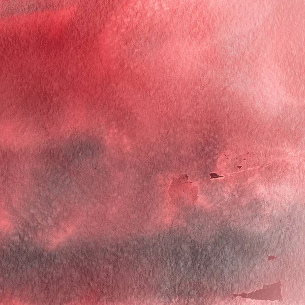 Fundo Abstrato Vermelho Com Textura Tinta Aquarela — Fotografia de Stock