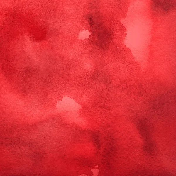 Fundo Abstrato Vermelho Com Textura Tinta Aquarela — Fotografia de Stock