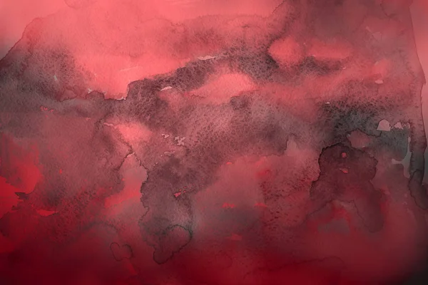 紙の抽象的な背景赤の水彩絵の具 — ストック写真