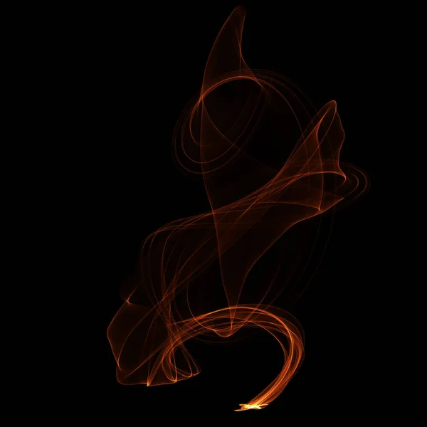 Fondo Pantalla Abstracto Con Fuego Sobre Fondo Oscuro —  Fotos de Stock