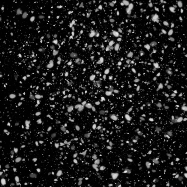 Abstract Achtergrond Met Dalende Sneeuw Zwarte Achtergrond — Stockfoto