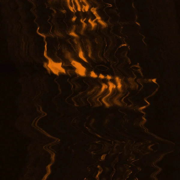 Dijital ekran aksaklık etkisi doku soyut. Turuncu ve siyah