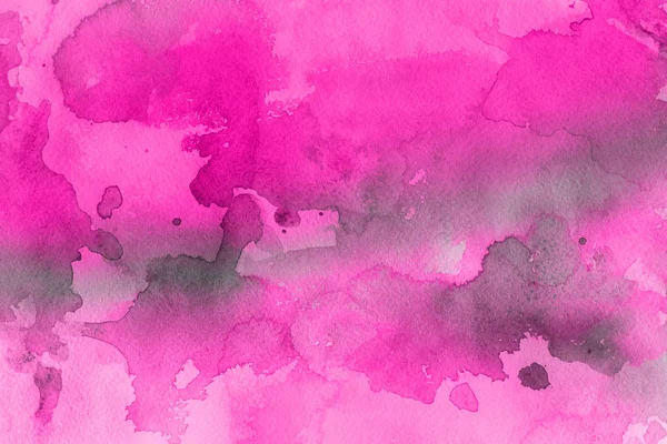 Pittura Acquerello Rosa Sfondo Astratto Carta — Foto Stock