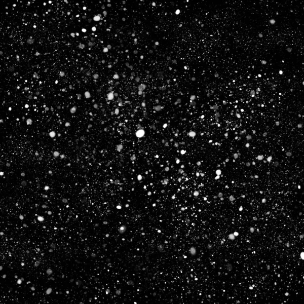 abstract wallpaper with falling snow on black background