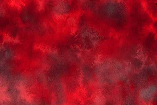 Tinta Aquarela Vermelha Sobre Papel Fundo Abstrato — Fotografia de Stock