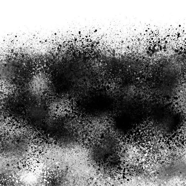 Vernice Spray Nero Sfondo Bianco — Foto Stock
