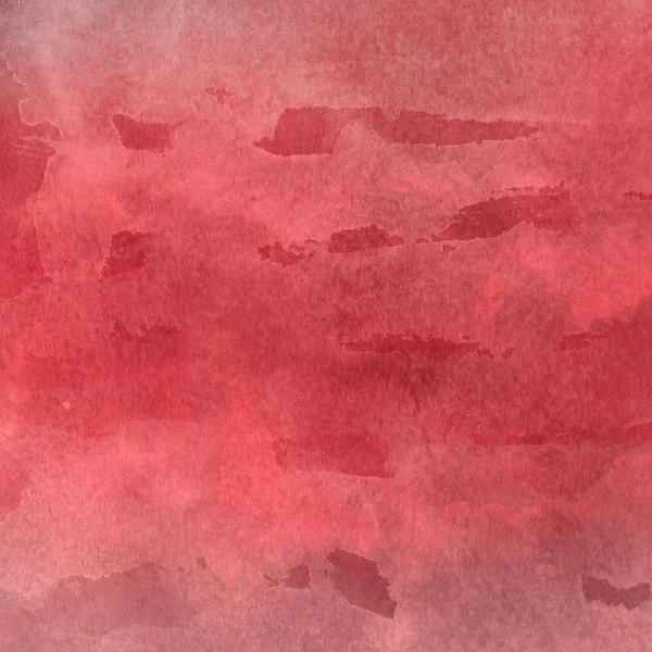 Fondo Abstracto Rojo Con Textura Pintura Acuarela —  Fotos de Stock