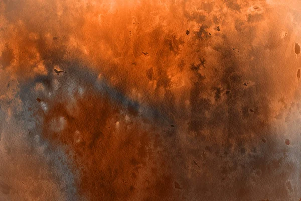 Kağıt arka plan üzerinde turuncu suluboya boya