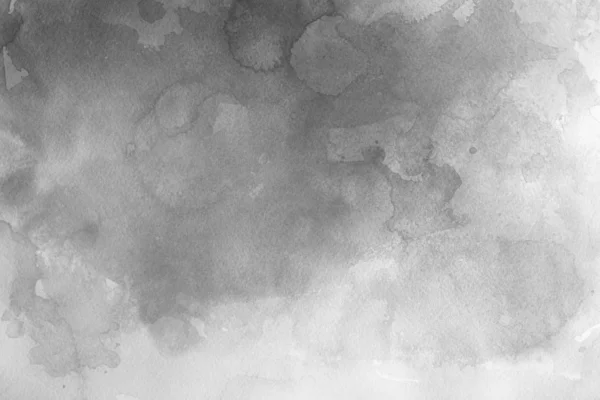 Zilveren Aquarel Verf Abstracte Achtergrond Van Papier — Stockfoto