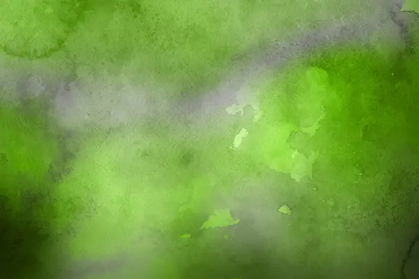 Zelená Barva Akvarel Papíře Abstraktní Pozadí — Stock fotografie