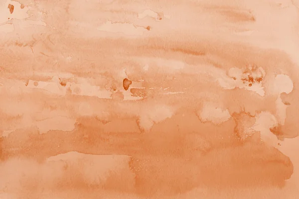 Oranje Aquarel Verf Abstracte Achtergrond Van Papier — Stockfoto