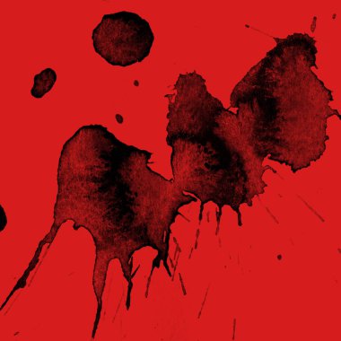 kırmızı arka plan doku soyut siyah boya splatters