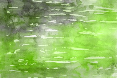Kağıt arka plan üzerinde yeşil suluboya boya