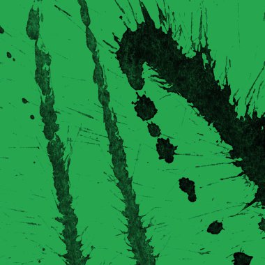 yeşil arka plan doku soyut siyah boya splatters