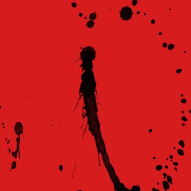 kırmızı arka plan doku soyut siyah boya splatters