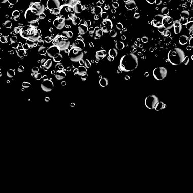 koyu arka plan üzerinde sabun köpüğü ile soyut duvar kağıdı