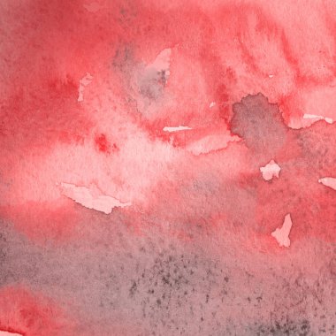 sulu boya boyama doku ile kırmızı arka plan