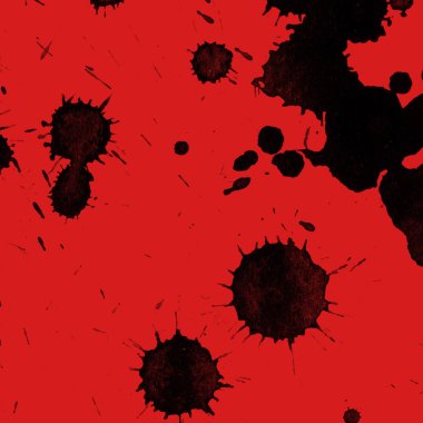 kırmızı arka plan doku soyut siyah boya splatters