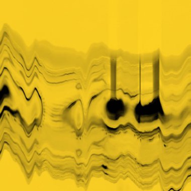 Dijital ekran aksaklık etkisi doku soyut. sarı ve siyah