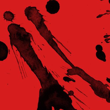 kırmızı arka plan doku soyut siyah boya splatters
