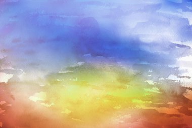 Kağıt arka plan üzerinde renkli sulu boya boya