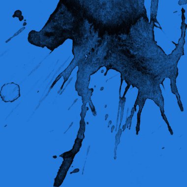 mavi arka plan doku soyut siyah boya splatters