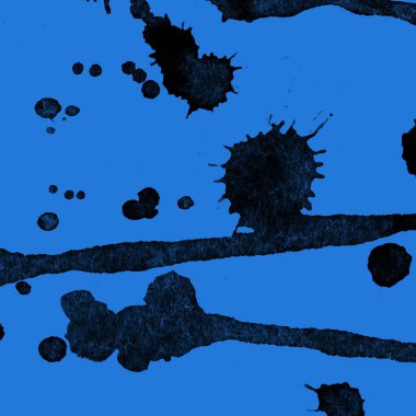 mavi arka plan doku soyut siyah boya splatters