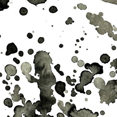 Beyaz arka plan doku soyut siyah boya splatters