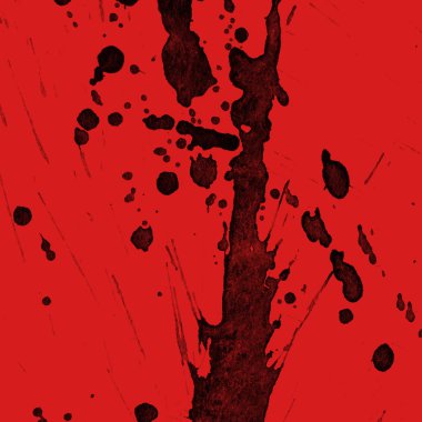kırmızı arka plan doku soyut siyah boya splatters