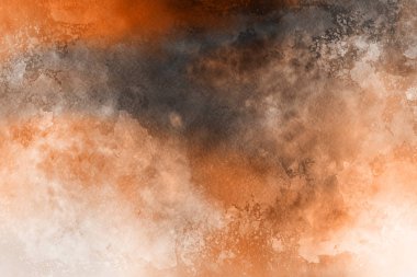 Kağıt arka plan üzerinde turuncu suluboya boya