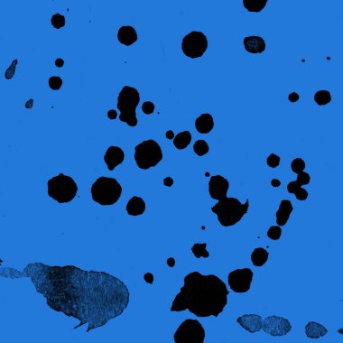 mavi arka plan doku soyut siyah boya splatters