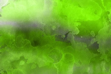 Kağıt arka plan üzerinde yeşil suluboya boya