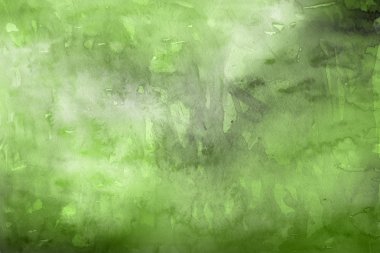 Kağıt arka plan üzerinde yeşil suluboya boya