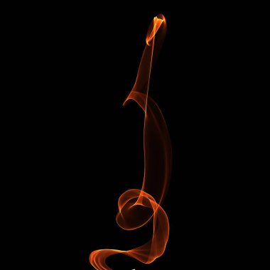 koyu arka plan üzerinde ateşle soyut duvar kağıdı