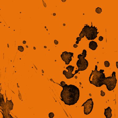 orangebackground doku soyut siyah boya splatters