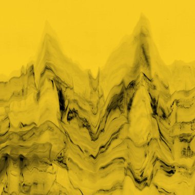 Dijital ekran aksaklık etkisi doku soyut. sarı ve siyah