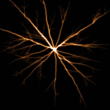 yıldırım koyu arka plan üzerinde parlayan ile soyut duvar kağıdı