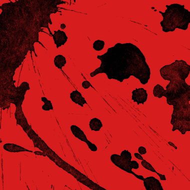 kırmızı arka plan doku soyut siyah boya splatters