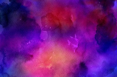 Kağıt arka plan üzerinde renkli sulu boya boya