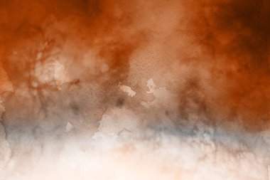 Kağıt arka plan üzerinde turuncu suluboya boya