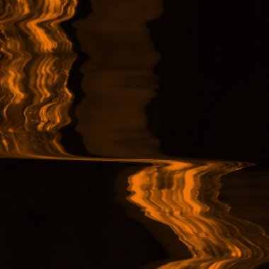 Dijital ekran aksaklık etkisi doku soyut. Turuncu ve siyah