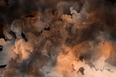 Kağıt arka plan üzerinde turuncu suluboya boya