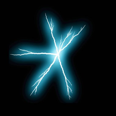 yıldırım koyu arka plan üzerinde parlayan ile soyut duvar kağıdı