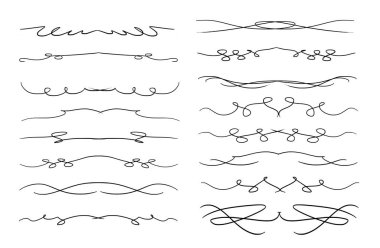 Beyaz arka planda siyah Dekoratif kenarlık çizgisi