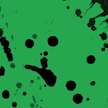 yeşil arka plan doku soyut siyah boya splatters
