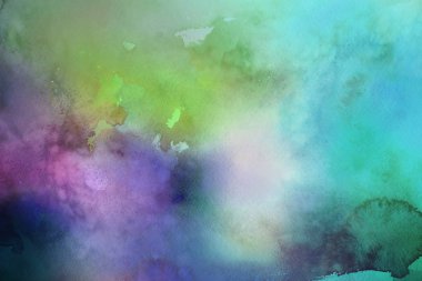 Kağıt arka plan üzerinde renkli sulu boya boya