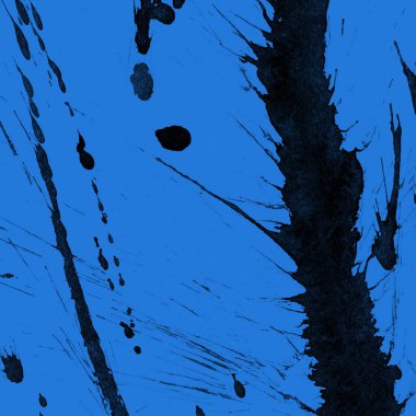 mavi arka plan doku soyut siyah boya splatters