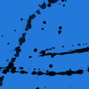 mavi arka plan doku soyut siyah boya splatters