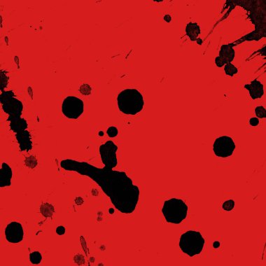 kırmızı arka plan doku soyut siyah boya splatters