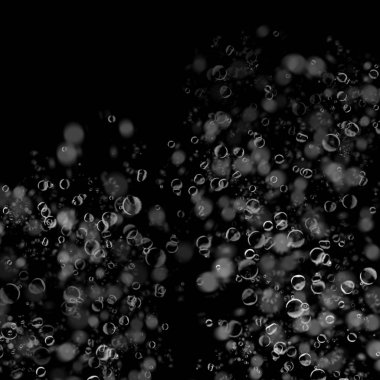 koyu arka plan üzerinde sabun köpüğü ile soyut duvar kağıdı